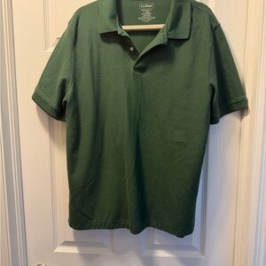 L.L. Bean Men's Forest Green Polo